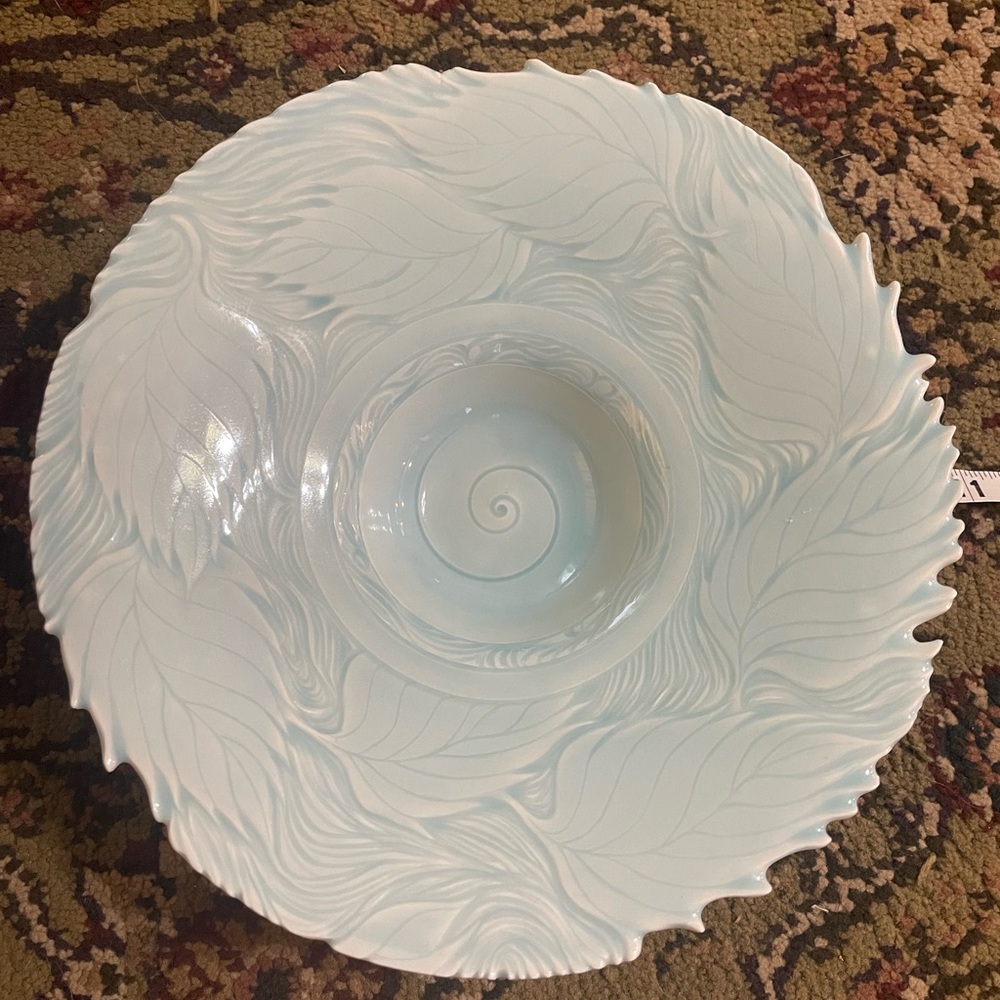 Stunning Carved Porcelain Bowl by NW Artist Bernadette Trabue Crider